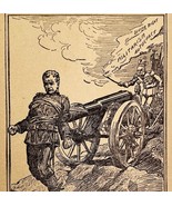 1914 WW1 Print Militarism Autocracy Robert  Carter Satire Art Antique Mi... - $49.14 CAD