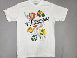 The Jetsons Shirt Mens Medium White Cartoons TV Show 90s 1990 Vintage White Hair - £29.25 GBP