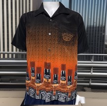 Jack Daniels Dragonfly Shirt Mens Medium Black Whiskey Border Print Vint... - €30,68 EUR
