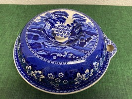 Vintage Spode TOWER BLUE Hot Water Covered Dish Made in England Old Marks - £156.20 GBP