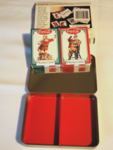 Coca-Cola Nostalgia Playing Cards - 2 Decks in Collectible Tin - Santa 1994  - £12.11 GBP