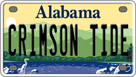 Crimson Tide Alabama Novelty Mini Metal License Plate Tag - $14.95