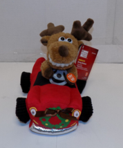 DanDee Animated Driving Reindeer Dances and Sings 8 Inch Tested - £19.52 GBP