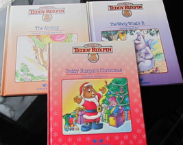Teddy Ruxpin Books Lot of 3 Worlds of Wonder  Books Only - £8.85 GBP