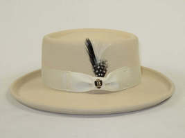 Men Bruno Capelo Hat Australian Wool Crushable Wide Brim GAMBLER GAM103 Ivory image 3
