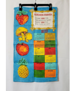 1973 Calendar Mushrooms Vtg Linen Towel  Kitchen Prayer Fruit UNUSED 50 ... - $449.71 MXN