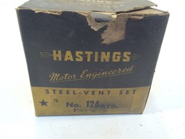 Vintage Hastings Steel-Vent Ring Set 124 With Box 3-3/16x3/32-5/32 STD - £39.95 GBP