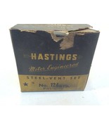 Vintage Hastings Steel-Vent Ring Set 124 With Box 3-3/16x3/32-5/32 STD - £39.30 GBP