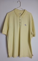 Tommy Bahama Polo Shirt Adult Extra Large XL Yellow Pima Cotton Polyeste... - $252.48 MXN