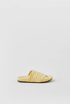 Closed women&#39;s cross italian leather sandals in YELLOW ORCHID - £155.40 GBP+