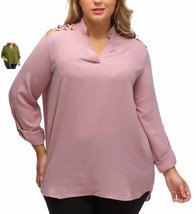Plus Size Sexy V-NECK Blouse Top Green XXL (US 18 - 20 ) - £24.32 GBP