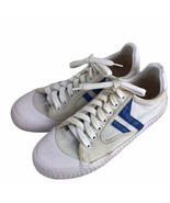Celine France Plimsole White Blue Canvas Lace Up Sneakers Size 40 Retail... - £147.09 GBP
