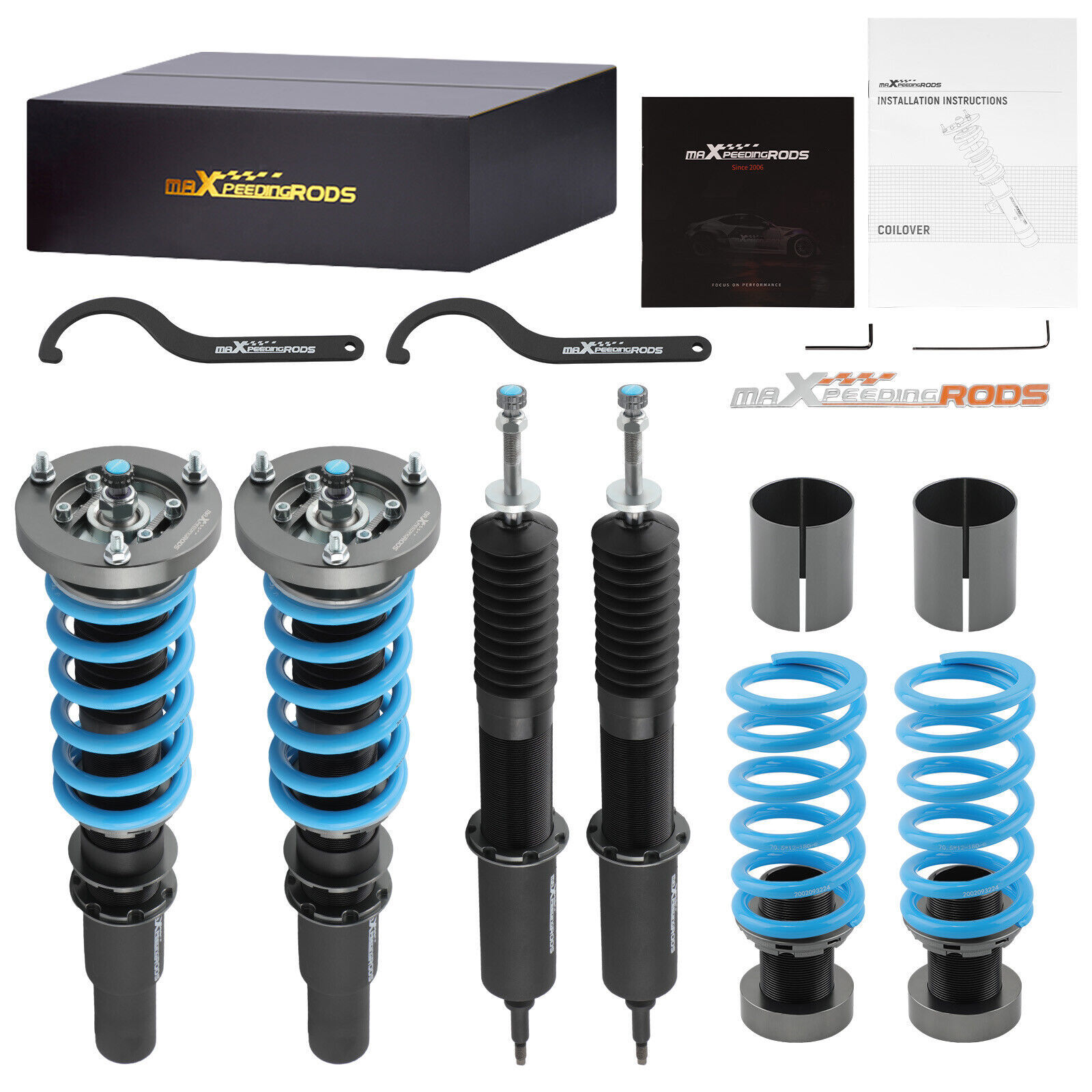 24 Level Damper Coilovers Shocks Kit for BMW E90 325i 328i 335i 330i RWD 04-12