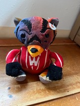 RARE Silly Slammers Small Tie-Dyed Plush University of Wisconsin BUCKY BADGER - £11.71 GBP