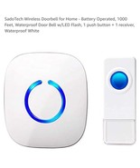 Wireless Doorbell for Home - Battery Operated, 1000 Feet, Waterproof Doo... - $22.87 CAD