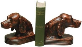 Bookends Bookend TRADITIONAL Lodge English Setter Head Dogs Large Resin - £189.03 GBP