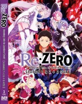 DVD Anime Re: Zero Starting Life In Another World Season 1+2 + 2 OVA English Dub - £31.96 GBP