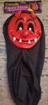 Vintage  Friendly Faces Red Devil Mask #8510 Fun World NEW Tag  Easter U... - $29.70