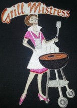 Lets go Outback for BBQ Apron Design [Grill Mistress] Embroidered Iron On/Sew Pa - £11.13 GBP