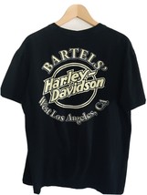 Harley-Davidson Men&#39;s Blk Bartels Los Angeles California Sz L Glow in Dark 2008 - £26.01 GBP