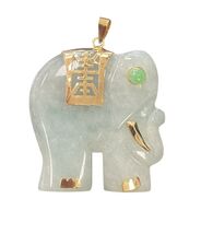 Elephant Unisex Charm 14kt Yellow Gold 481311 - $299.00