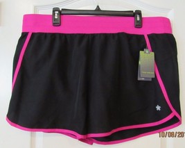 Tek Gear® Knit Waistband Run Shorts BLACK/FUCSHIA Women&#39;s PLUS Sz 1X NWT... - $314.02 MXN