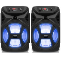 (Qty 2) Technical Pro 500 Watts Portable 8&quot; Bluetooth Speaker w Woofer &amp; Tweeter - $99.99