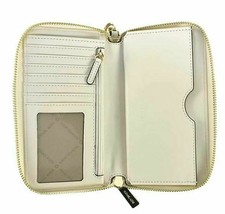 NWB Michael Kors Jet Set Travel Phone Wallet Wristlet Off White Leather Dust Y - £58.55 GBP