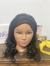 Headband Wig Human Hair Body Wave Headband Wigs for Black Women Human Hair We... - £48.98 GBP