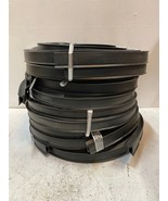 180 Ft of 1-1/2&quot; Wide x 7/8&quot; Thick Rubber Weather Stripping (18 Strips o... - $4,466.62 MXN