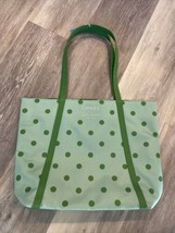 Clinique Kate Spade Green Polka Dot Tote Bag NEW - £7.85 GBP
