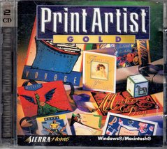 Print Artist Gold - Microsoft Program  - 2 CD's - $5.75