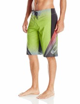 Oakley Men&#39;s O Stretch Gnarley Wave 22&quot; Beach Board Shorts, Lime Green, 31 - £17.40 GBP