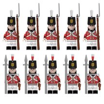 Napoleonic Wars British Army Redcoat The British NCO Private 10pcs Minifigures - £17.03 GBP