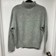 Madewell Alpaca Wool Blend Light Green Turtleneck Mock Sweater Size Small - $35.64