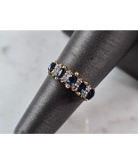 Womens Vintage Estate 14k Yellow Gold Diamond Spinel Ring 3.2g E4233 - $9,022.10 MXN