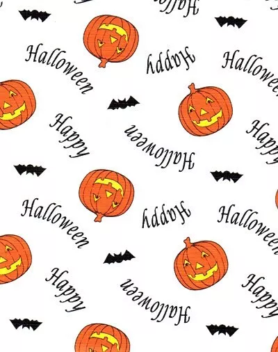 52x70 Happy Halloween Tablecloth Orange Black Vinyl Indoor Outdoor Table... - $31.99