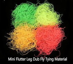 Mini Flutter Legs Dub Fine Silicone Rubber Legs Nymph Caddis Fly Tying M... - $10.54+