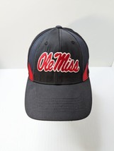 Ole Miss Rebels Adjustable Baseball Cap Hat Black Red Captivating Headge... - £19.47 GBP