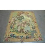 Antique Tapestry 3x4 French European Hand Loomed Victorian Vintage Wool ... - £534.36 GBP