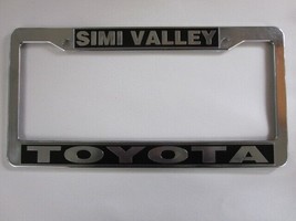 Simi Valley Toyota Dealer License Plate Frame Plastic - £14.94 GBP