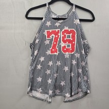 No Boundaries Red white and blue 79 tank Sz M7-8 - £7.50 GBP