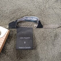 Moda International Women's Girls Brown Full Zip Fleece Vest Pockets Size Small image 5