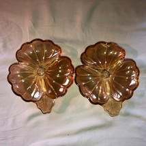 2 Vintage Iridescent Doric 3 Part Candy Dishes - £12.02 GBP