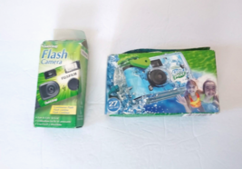 2 Fujifilm Cameras 1 QuickSnap &amp; 1 Waterproof 35mm Single Use Film -27 E... - $21.77