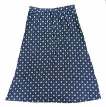 Terra &amp; Sky Blue Cove Geo Plus Size Sueded Maxi Skirt (as1, Alpha, 1x, Plus, Reg - £15.92 GBP