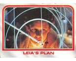 1980 Topps Star Wars #19 Leia&#39;s Plan Princess Carrie Fisher A - £0.69 GBP