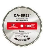 12 Inch 100T Upgrade TCG Grind Aluminum Non-Ferrous Metal Saw Blade with... - €41,25 EUR