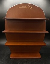 John Wayne Wooden Shelf 14.75” Tall 4 Shelves Vintage Franklin Mint Styl... - $44.54