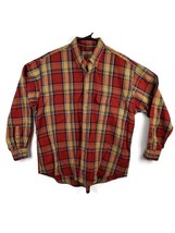 Vintage Woolrich Long Sleeve Rust Plaid Button Up Brown Men&#39;s Size XL Ou... - £23.75 GBP